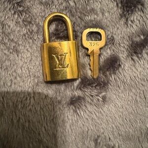 Louis Vuitton Gold Padlock with Key #325